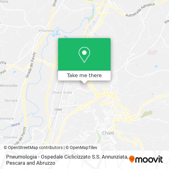 Pneumologia - Ospedale Ciclicizzato S.S. Annunziata map