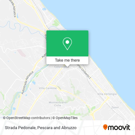Strada Pedonale map