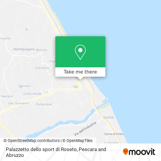 Palazzetto dello sport di Roseto map