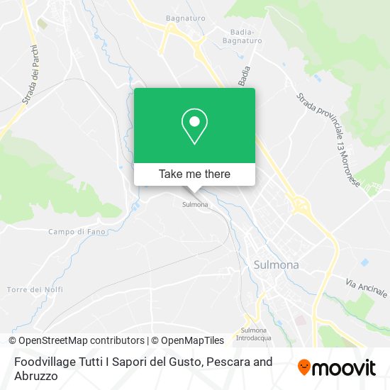 Foodvillage Tutti I Sapori del Gusto map