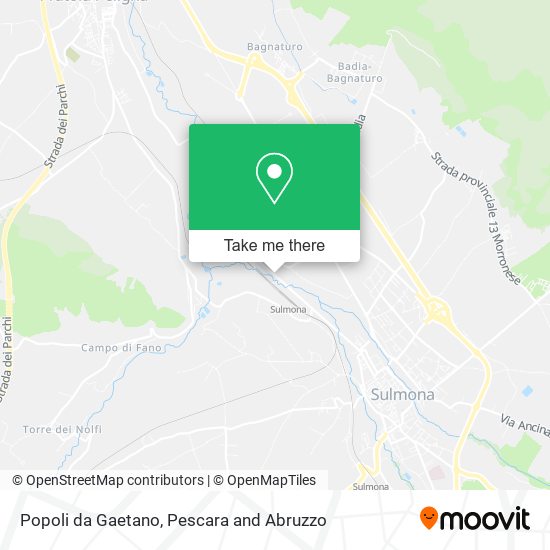 Popoli da Gaetano map