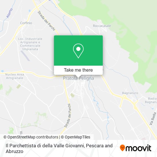 Il Parchettista di della Valle Giovanni map