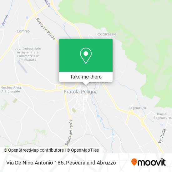 Via De Nino Antonio 185 map