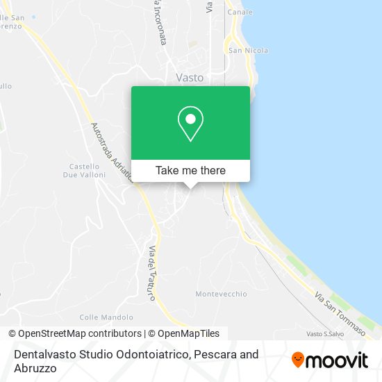 Dentalvasto Studio Odontoiatrico map