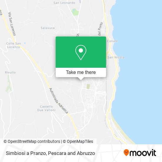 Simbiosi a Pranzo map