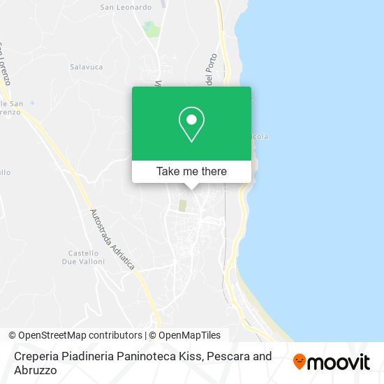 Creperia Piadineria Paninoteca Kiss map