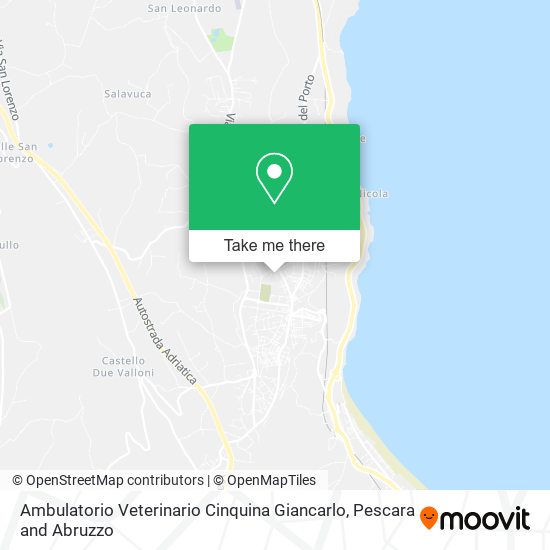 Ambulatorio Veterinario Cinquina Giancarlo map