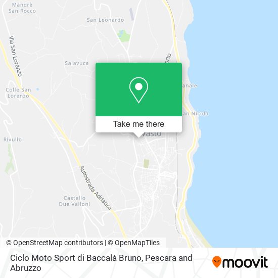Ciclo Moto Sport di Baccalà Bruno map
