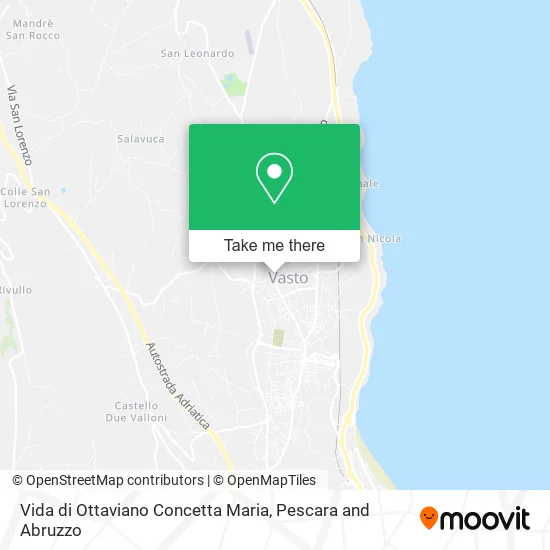 Vida di Ottaviano Concetta Maria map