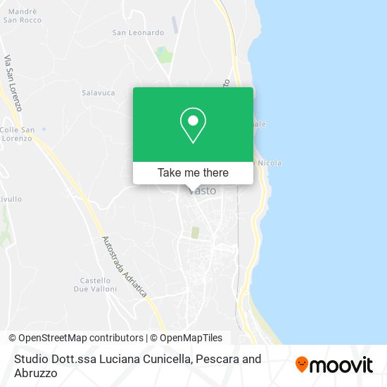 Studio Dott.ssa Luciana Cunicella map