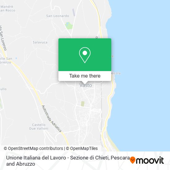 Unione Italiana del Lavoro - Sezione di Chieti map