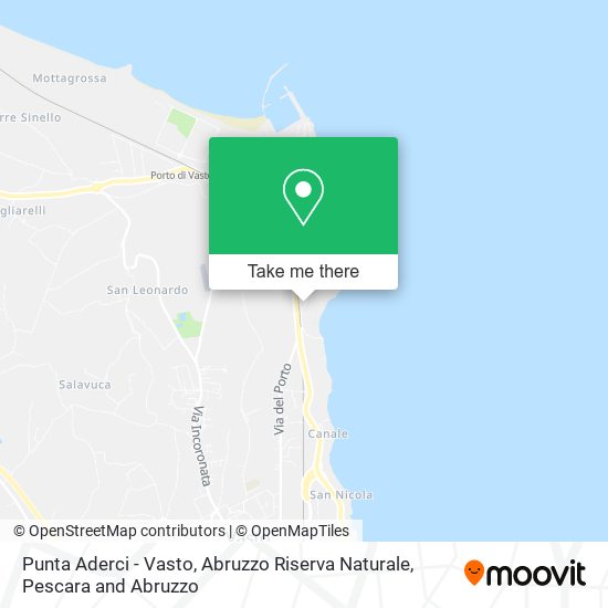 Punta Aderci - Vasto, Abruzzo Riserva Naturale map
