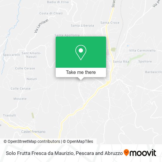 Solo Frutta Fresca da Maurizio map