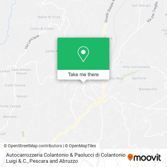 Autocarrozzeria Colantonio & Paolucci di Colantonio Luigi & C. map
