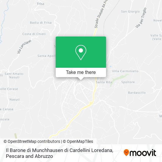 Il Barone di Munchhausen di Cardellini Loredana map