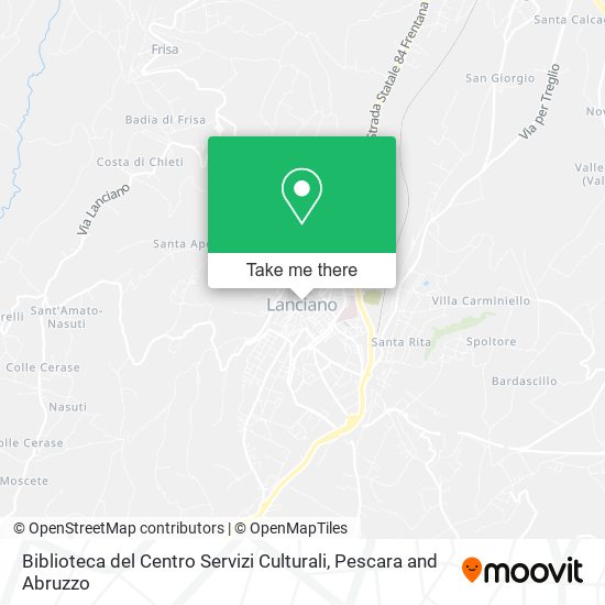 Biblioteca del Centro Servizi Culturali map