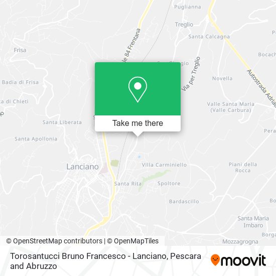 Torosantucci Bruno Francesco - Lanciano map