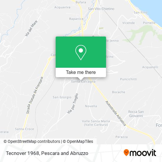Tecnover 1968 map
