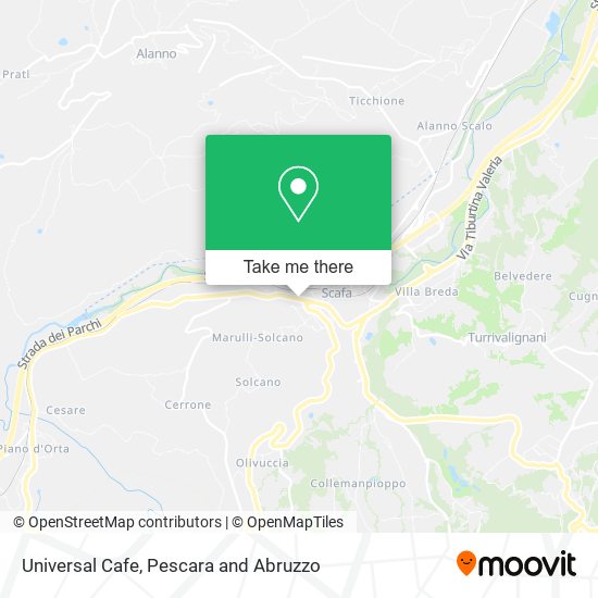 Universal Cafe map