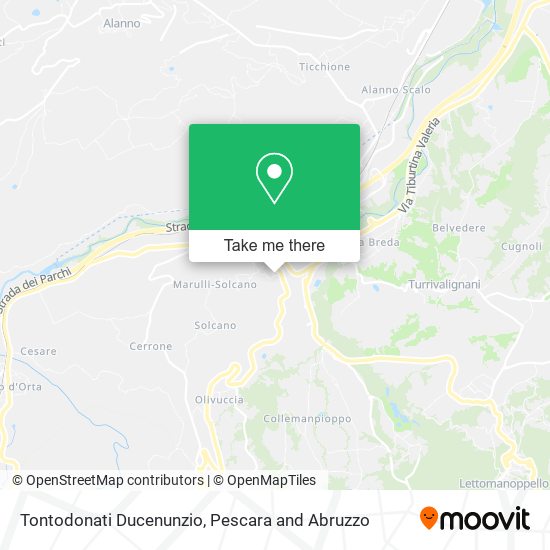 Tontodonati Ducenunzio map