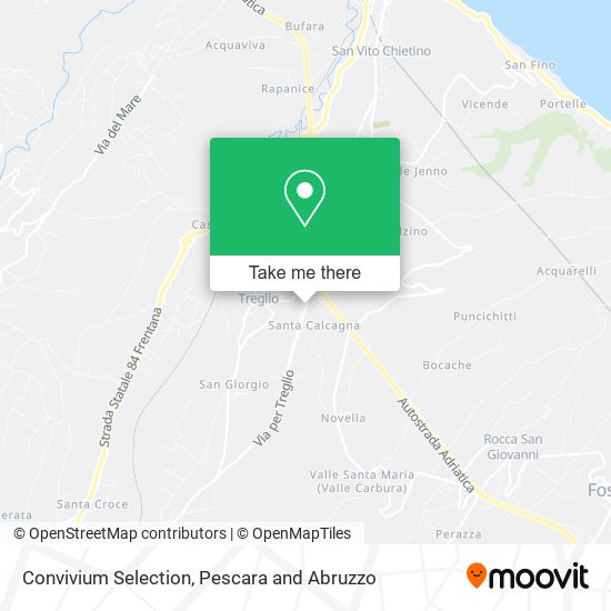 Convivium Selection map