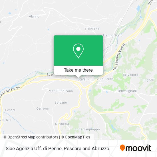 Siae Agenzia Uff. di Penne map