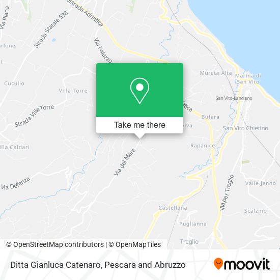 Ditta Gianluca Catenaro map