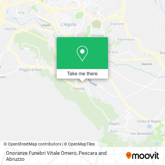 Onoranze Funebri Vitale Omero map