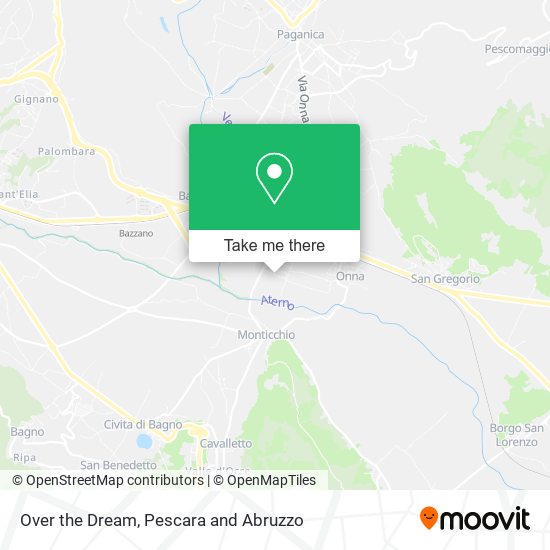 Over the Dream map
