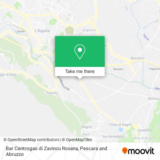 Bar Centrogas di Zavincu Roxana map