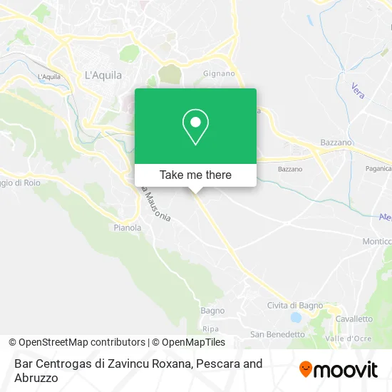Bar Centrogas di Zavincu Roxana map