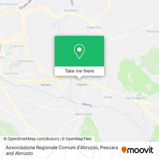 Associazione Regionale Comuni d'Abruzzo map
