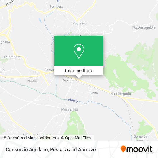 Consorzio Aquilano map