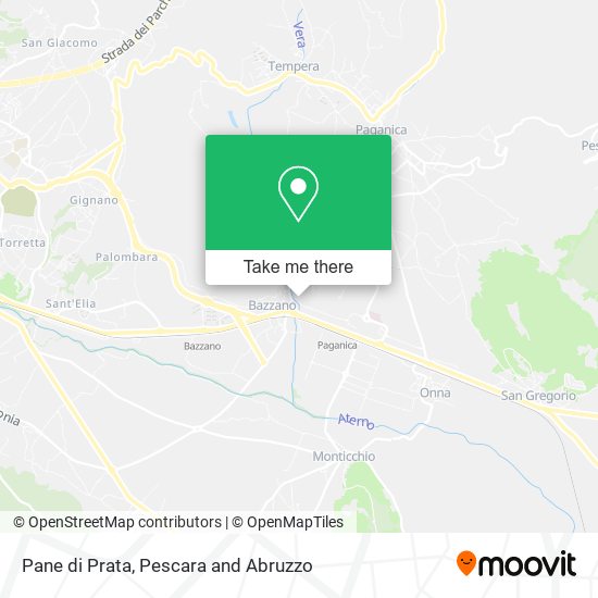 Pane di Prata map