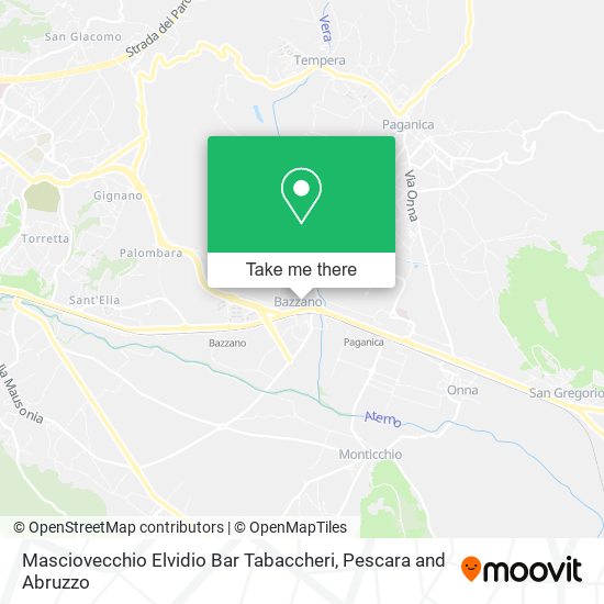 Masciovecchio Elvidio Bar Tabaccheri map