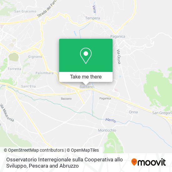Osservatorio Interregionale sulla Cooperativa allo Sviluppo map