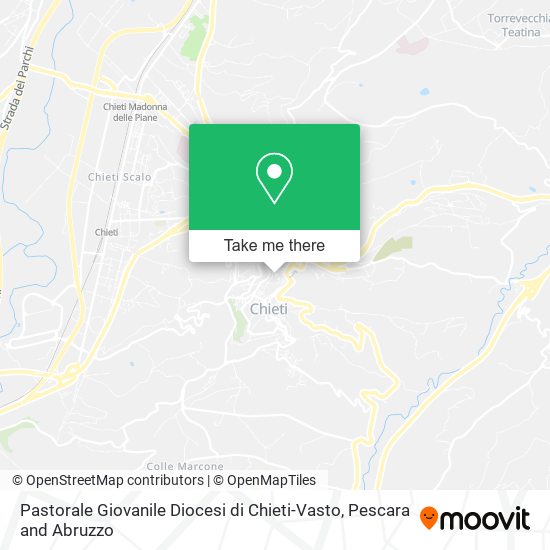 Pastorale Giovanile Diocesi di Chieti-Vasto map