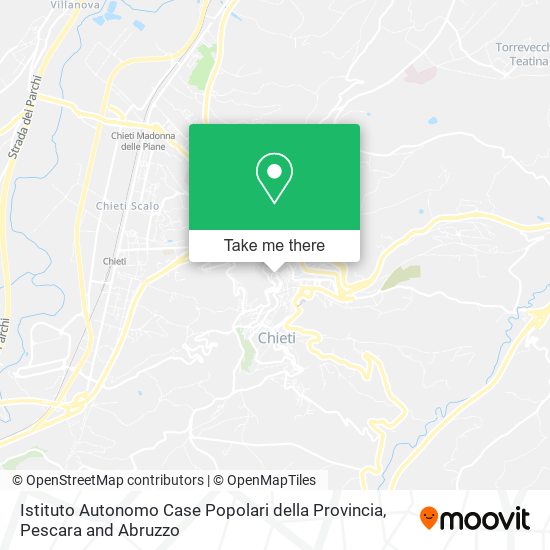 Istituto Autonomo Case Popolari della Provincia map