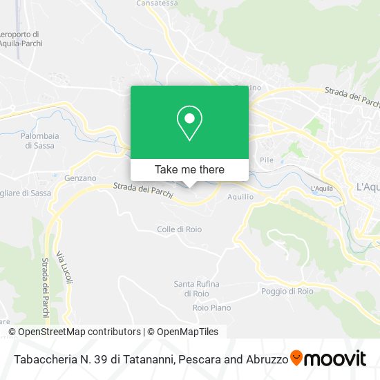 Tabaccheria N. 39 di Tatananni map