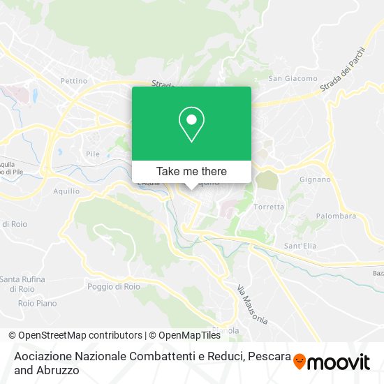 Aociazione Nazionale Combattenti e Reduci map