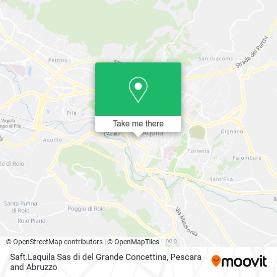 Saft.Laquila Sas di del Grande Concettina map