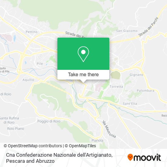 Cna Confederazione Nazionale dell'Artigianato map