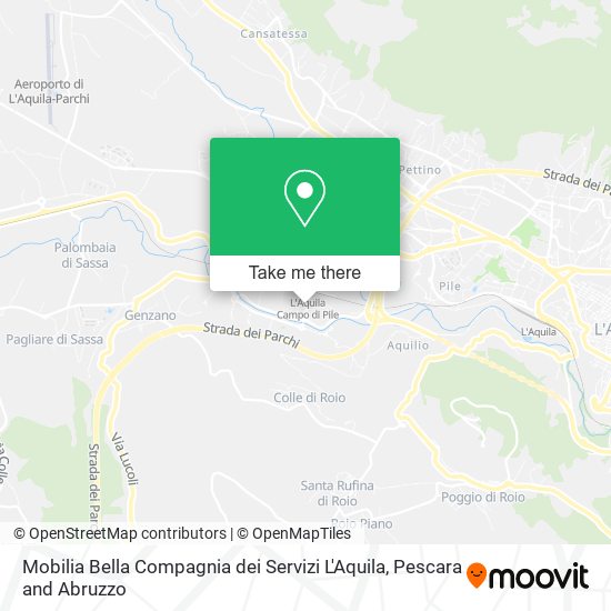 Mobilia Bella Compagnia dei Servizi L'Aquila map