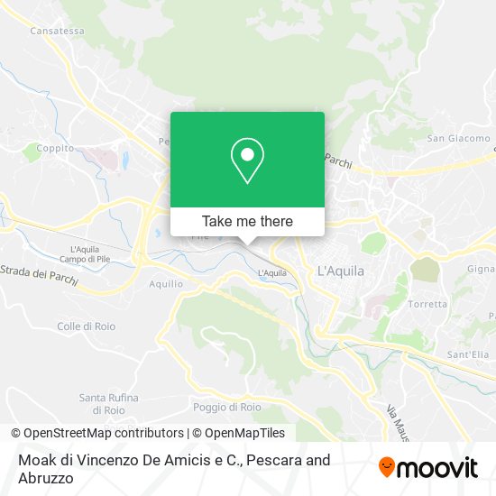 Moak di Vincenzo De Amicis e C. map