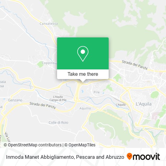 Inmoda Manet Abbigliamento map