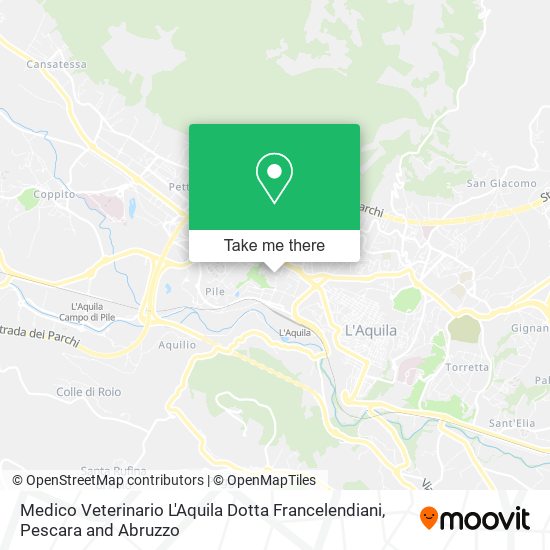 Medico Veterinario L'Aquila Dotta Francelendiani map