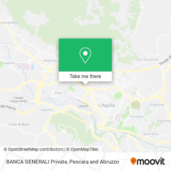 BANCA GENERALI Private map