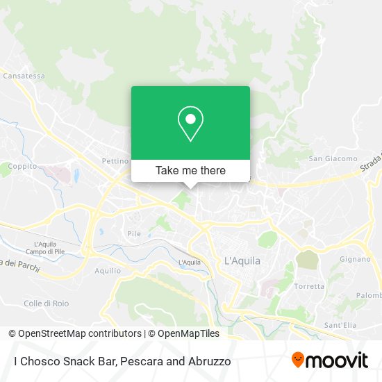 I Chosco Snack Bar map