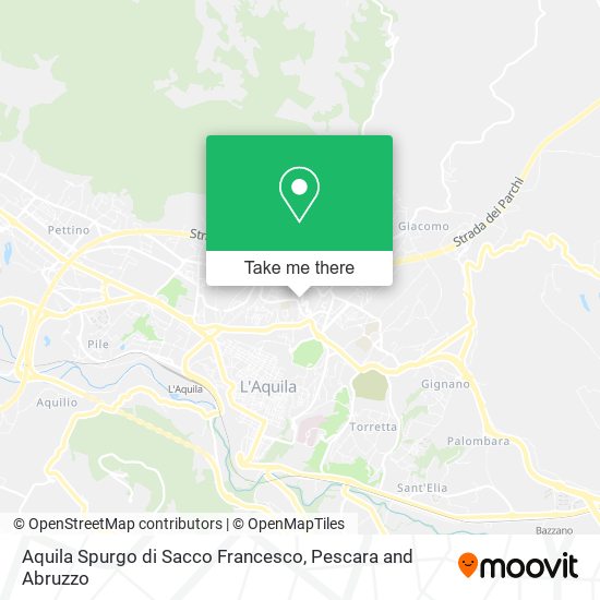 Aquila Spurgo di Sacco Francesco map