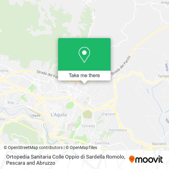 Ortopedia Sanitaria Colle Oppio di Sardella Romolo map